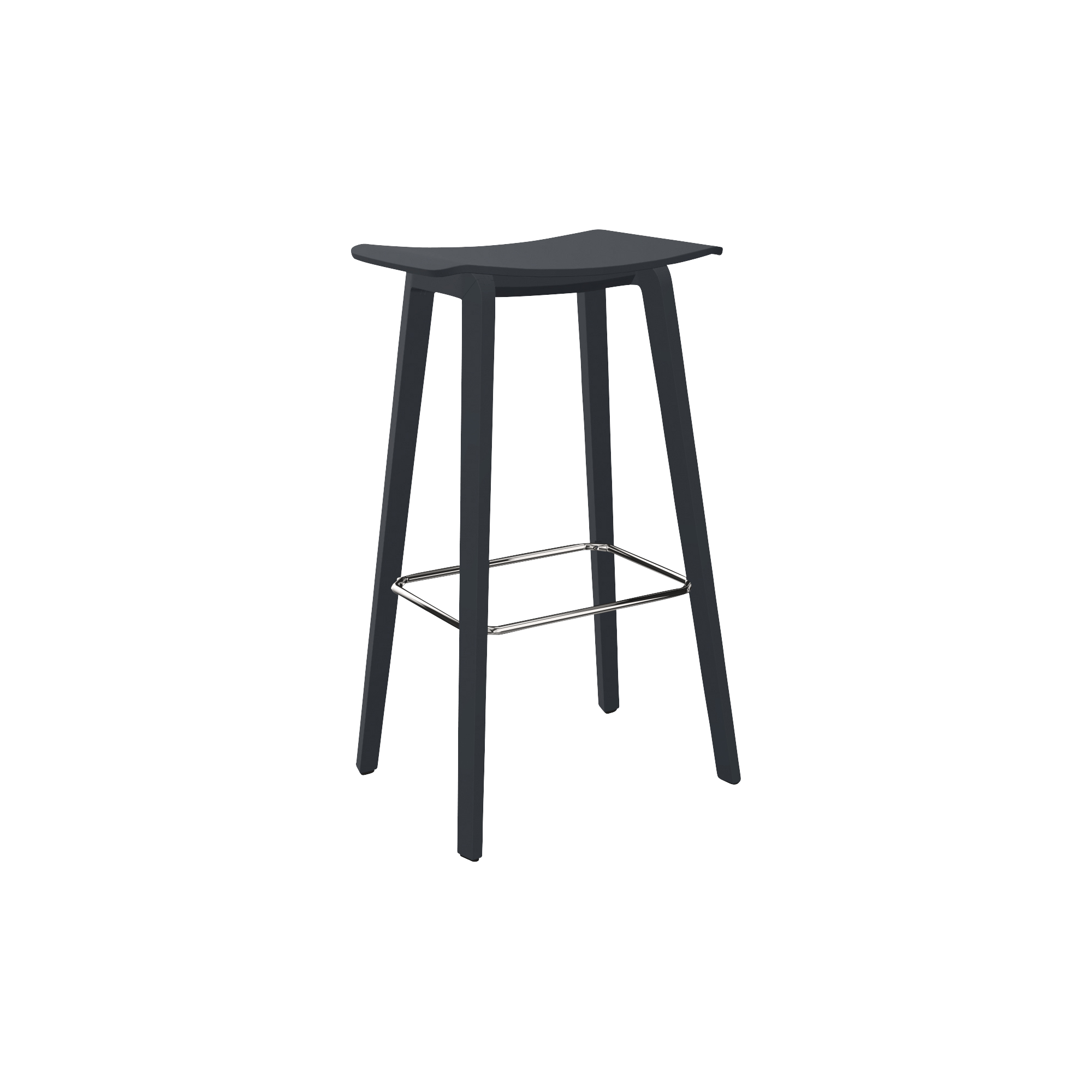 tall black stool