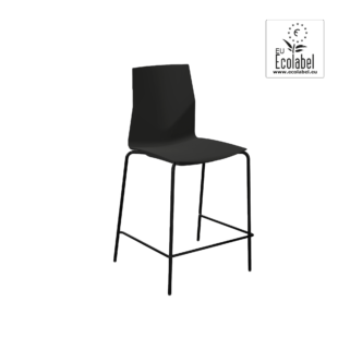 A black bar counter height chair