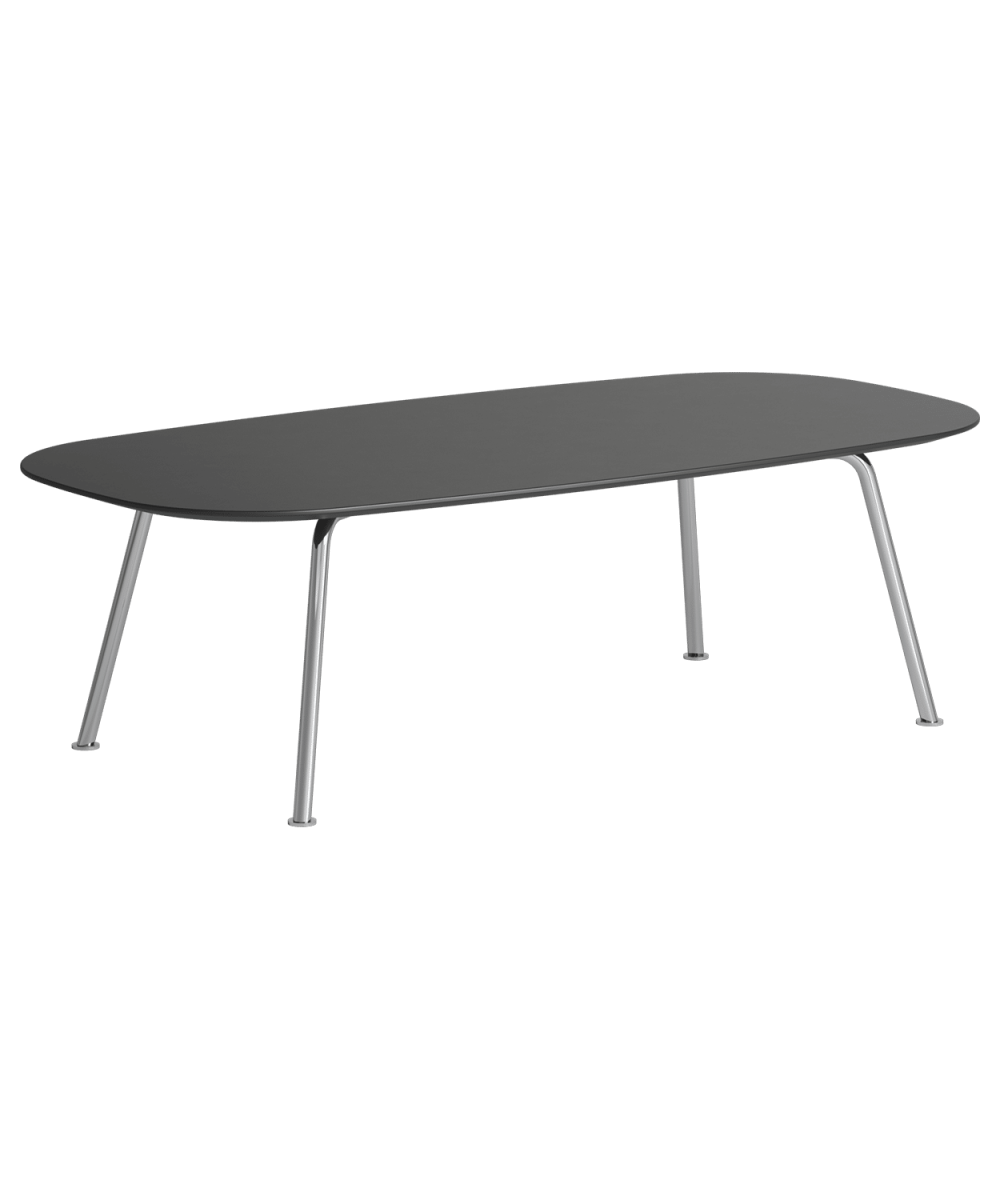 Ocee-Design---DISHYCOFFEE-L---Coffee-table----Black-and-Chrome---Long-tube-table---Breakout-area-1