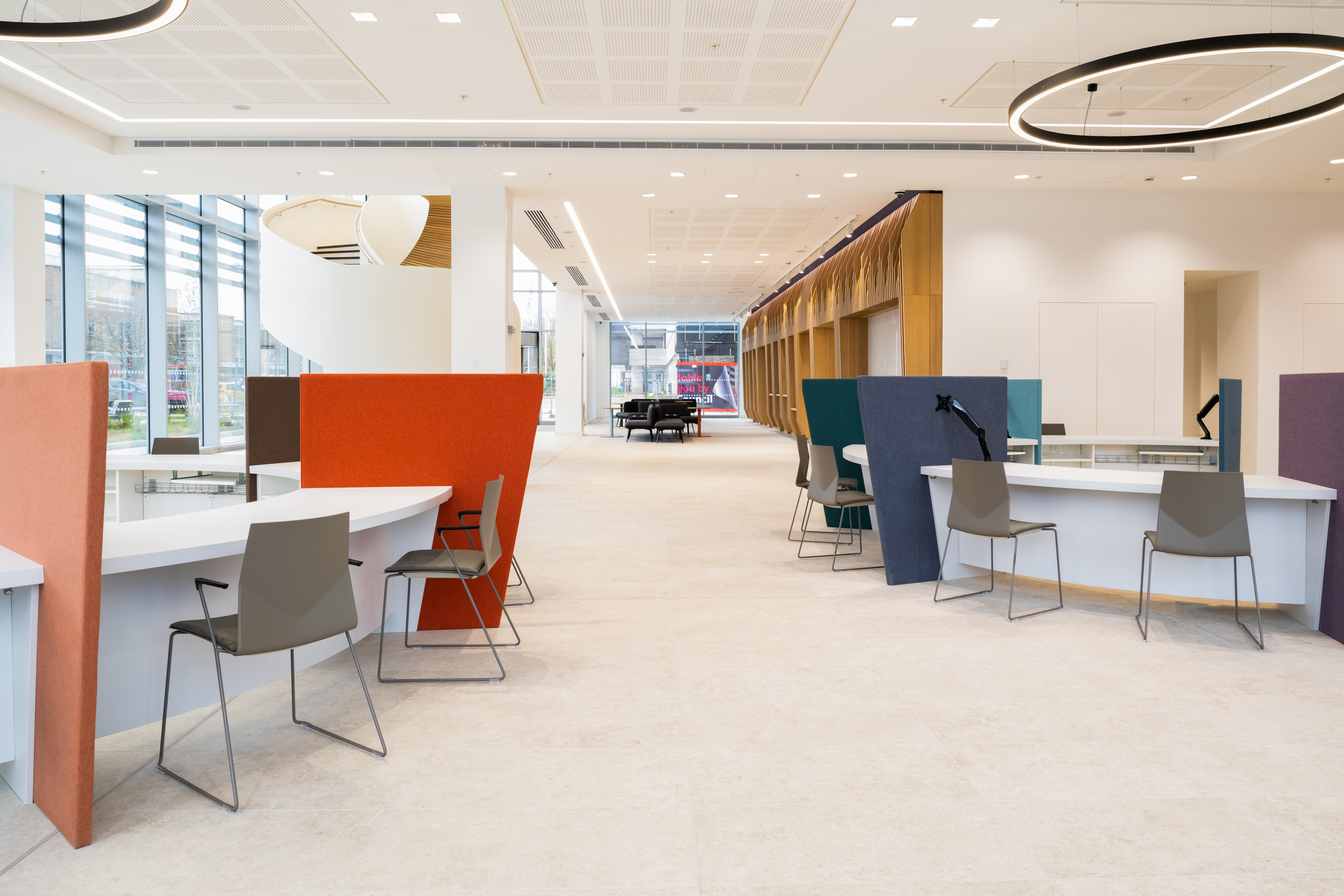 Ocee and Four Design office furniture in Crawley Council Town Hall reception area.