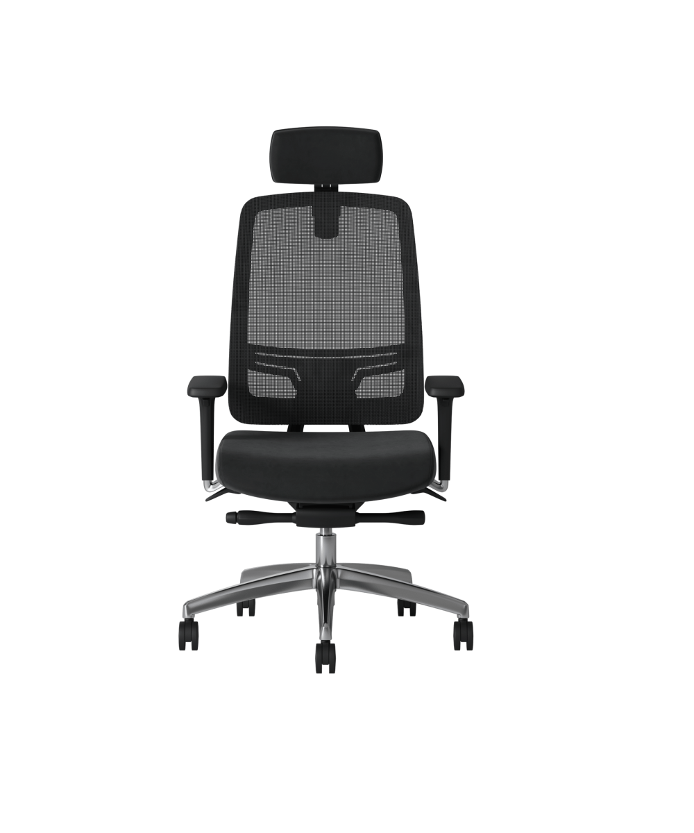 OCEE DESIGN - ABM1 - Absolute task chairwith black frame and mesh back with integral lumbar 3