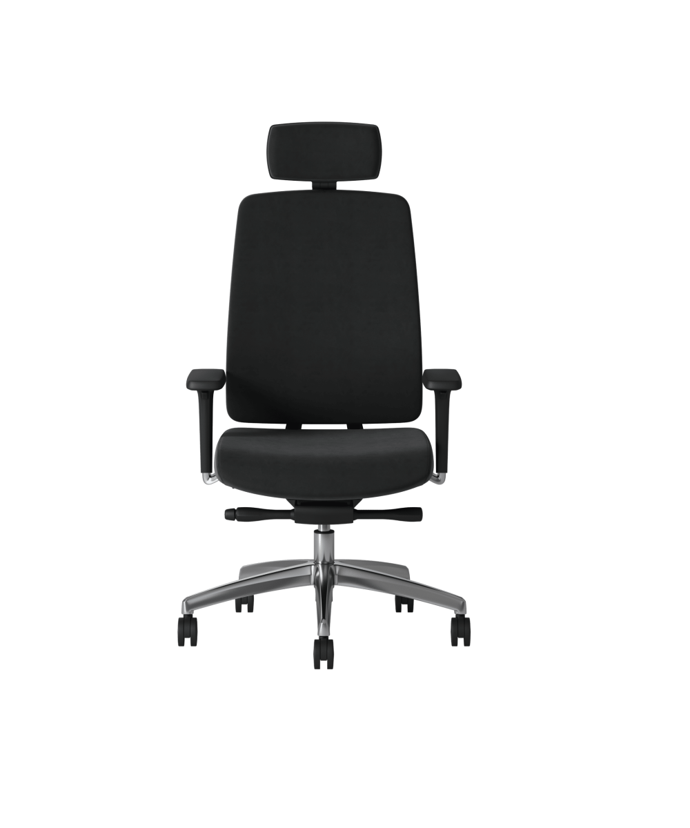 OCEE DESIGN - ABUP1 - Absolute task chair with black frame fully upholsered with integral lumbar 3