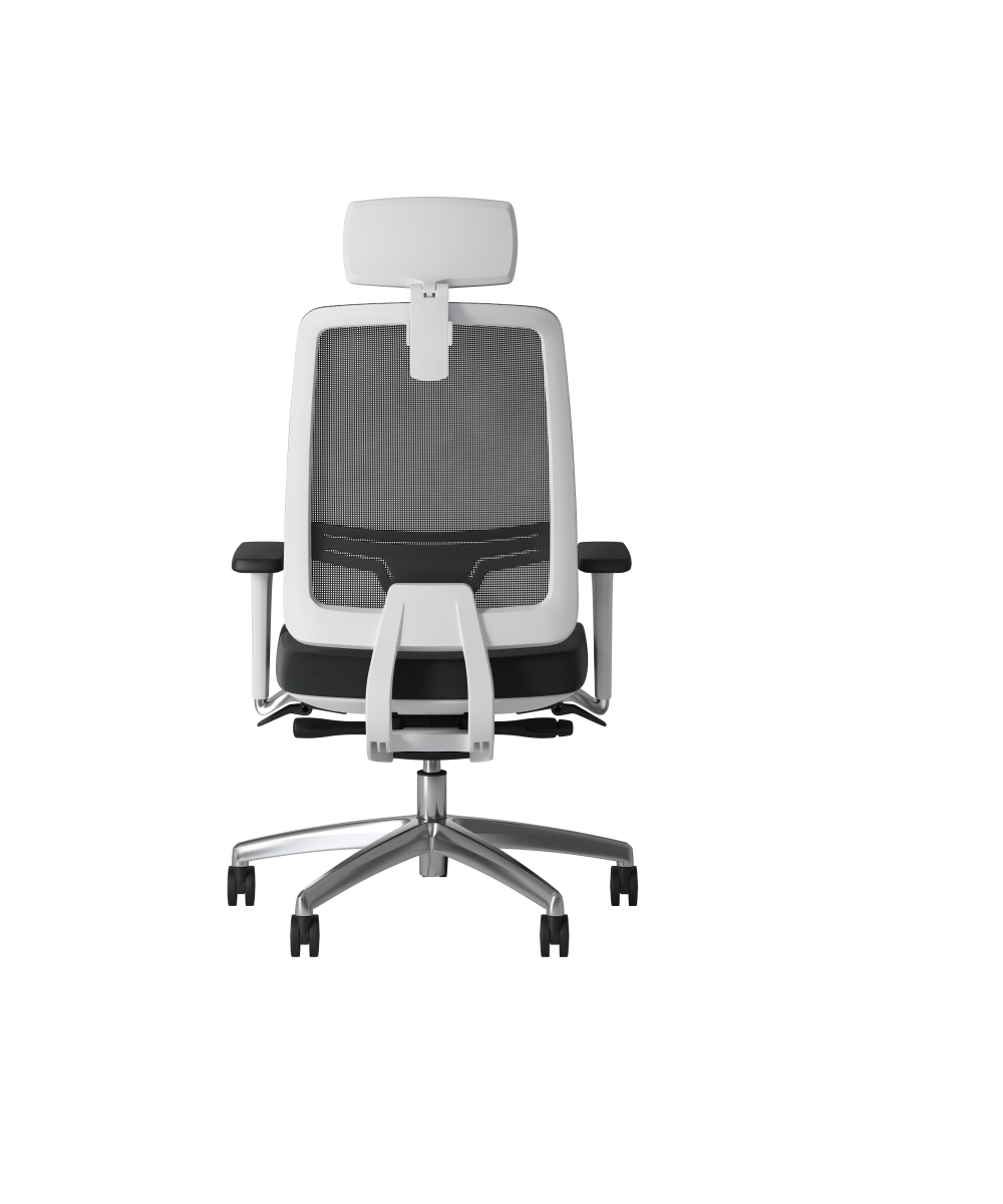 OCEE DESIGN - ABM1W - Absolute mesh back task chair with white frame 2