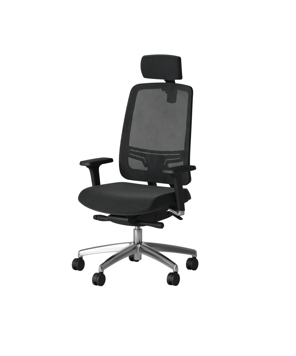 OCEE DESIGN - ABM1 - Absolute task chairwith black frame and mesh back with integral lumbar 1