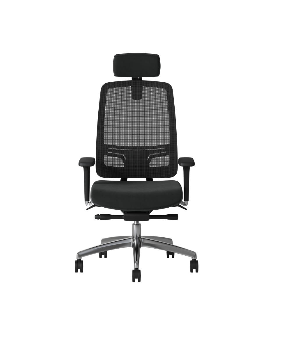 OCEE DESIGN - ABM1 - Absolute task chairwith black frame and mesh back with integral lumbar 3