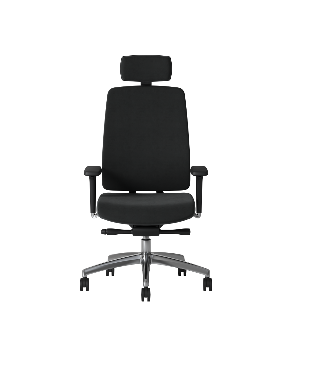OCEE DESIGN - ABUP1 - Absolute task chair with black frame fully upholsered with integral lumbar 3