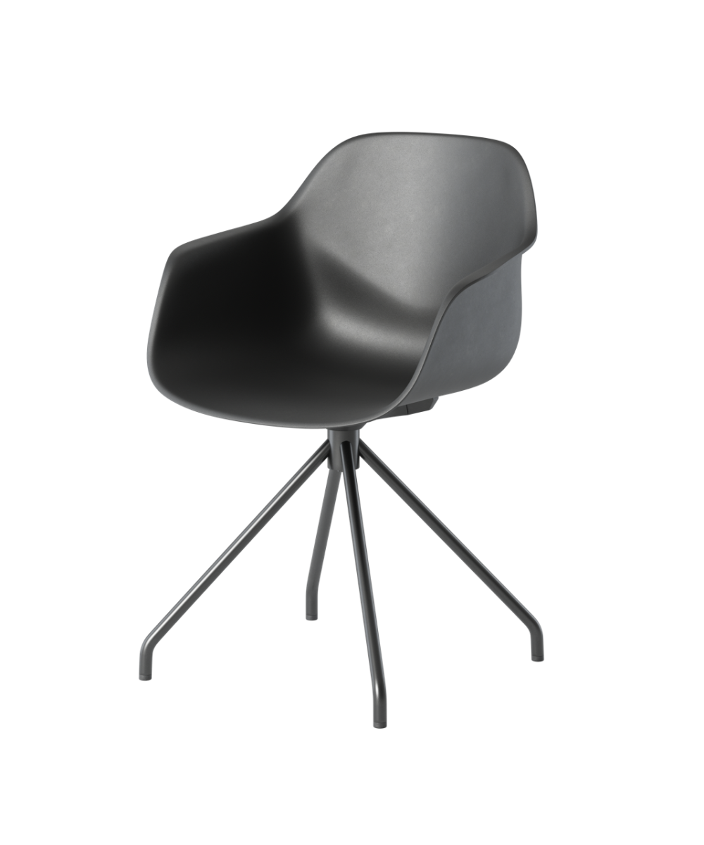 OCEE&FOUR – Chairs – FourMe 11 – Plastic shell - Swivel Frame - Packshot Image 1 Large