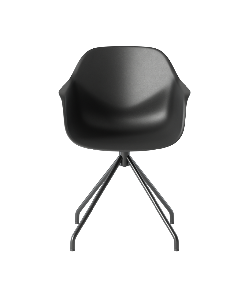 OCEE&FOUR – Chairs – FourMe 11 – Plastic shell - Swivel Frame - Packshot Image 2 Large