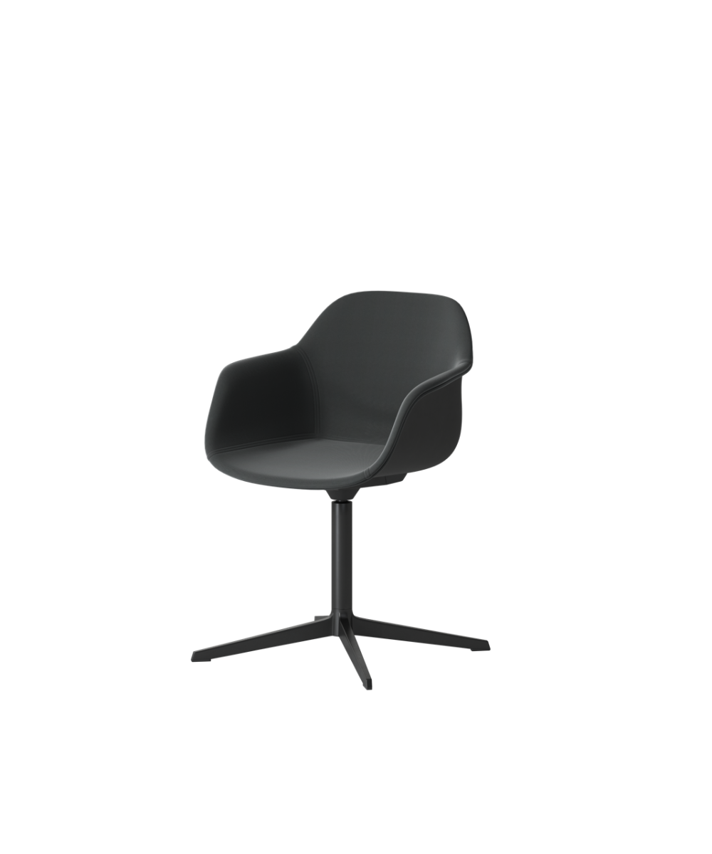 OCEE&FOUR – Chairs – FourMe Lounge – Inner Upholstery - Aluminium 4-star Base - Return - Packshot Image 1 Large