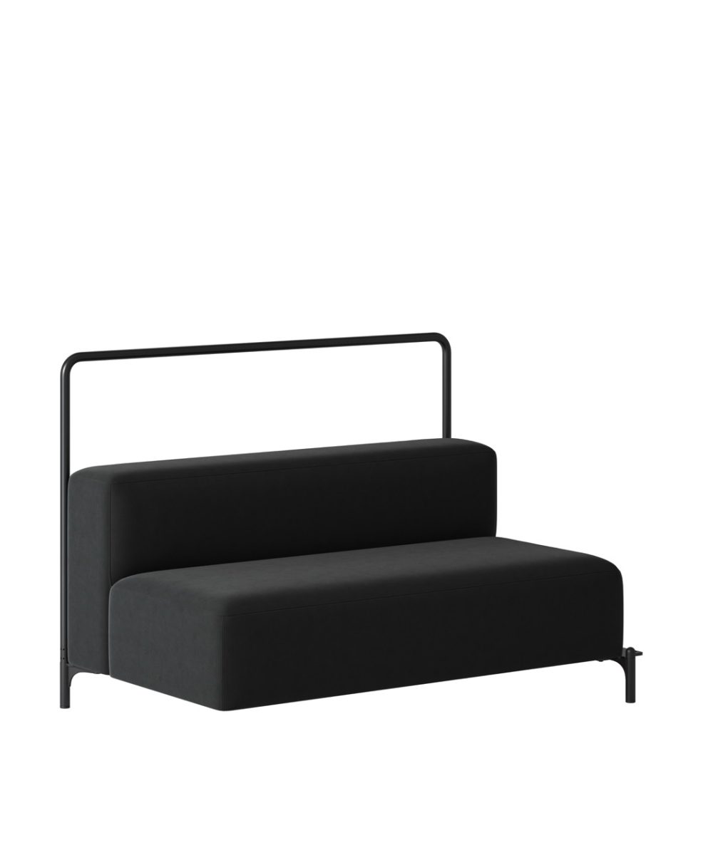 OCEE&FOUR – Soft Seating – FourPeople Modules – 2 Seater - Low Back - Connector Module - Back Panel H1020 - Packshot Image 2 Large