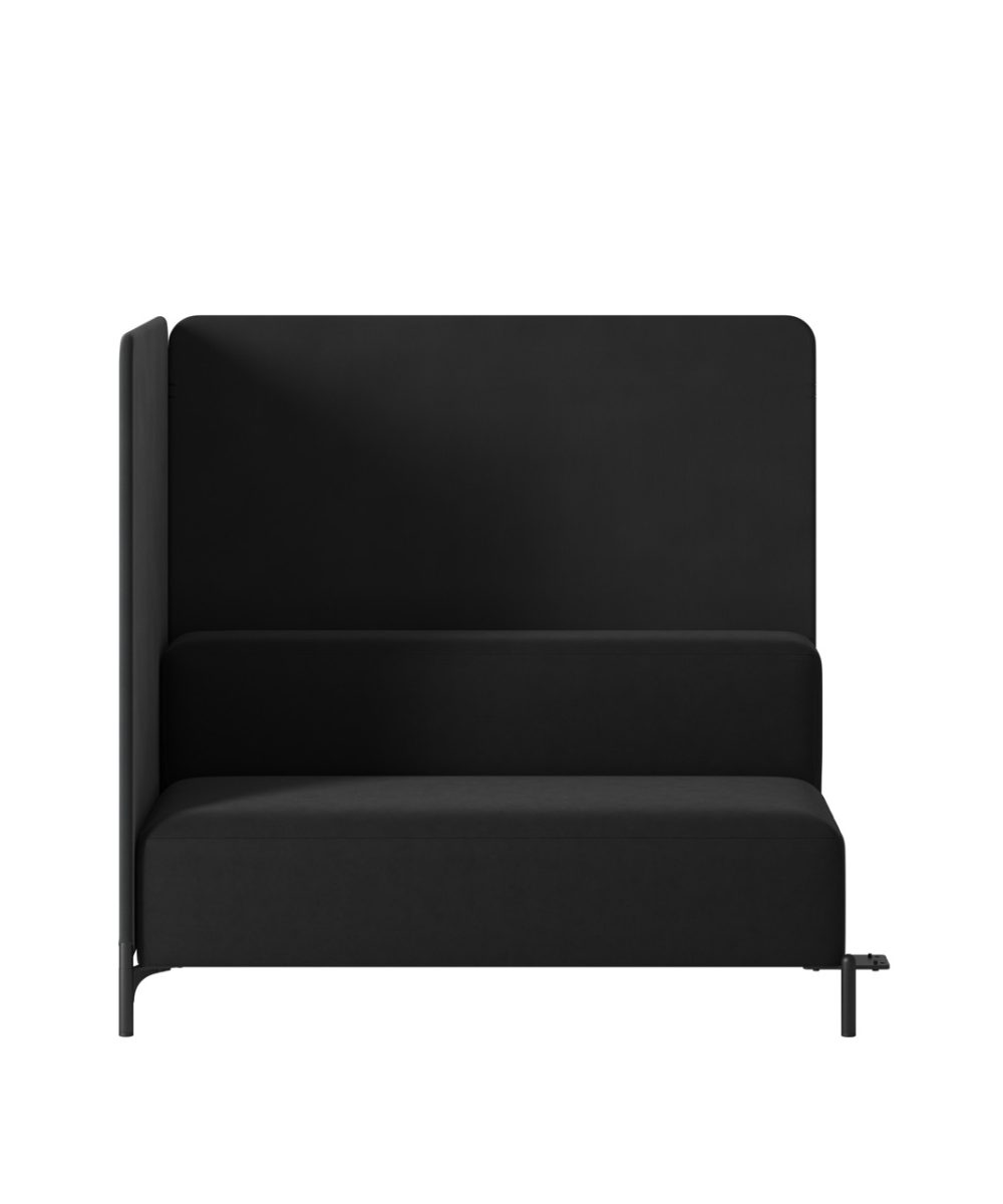 OCEE&FOUR – Soft Seating – FourPeople Modules – 2 Seater - Low Back - Start Module - Back Panel & Side Panel H1370 - Packshot Image 5 Large