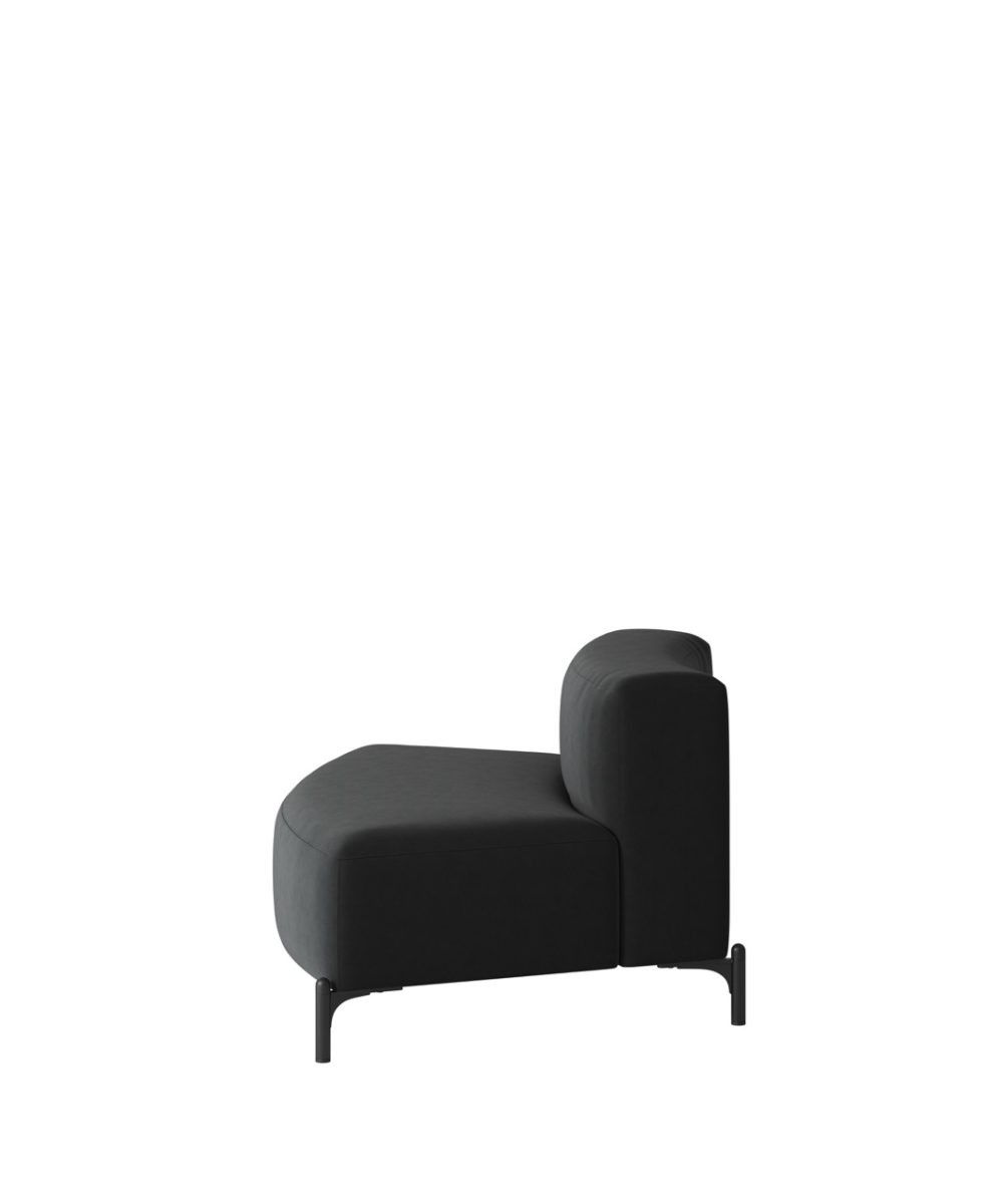 OCEE&FOUR – Soft Seating – FourPeople Modules – Convex - Low Back - End Module - Packshot Image 1 Large