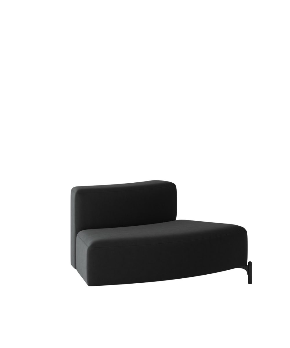 OCEE&FOUR – Soft Seating – FourPeople Modules – Convex - Low Back - End Module - Packshot Image 2 Large