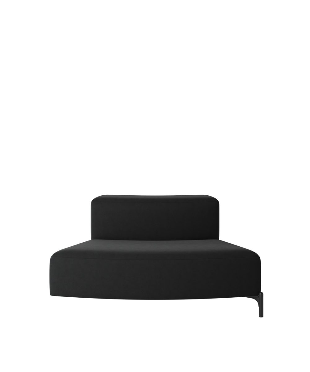 OCEE&FOUR – Soft Seating – FourPeople Modules – Convex - Low Back - End Module - Packshot Image 3 Large