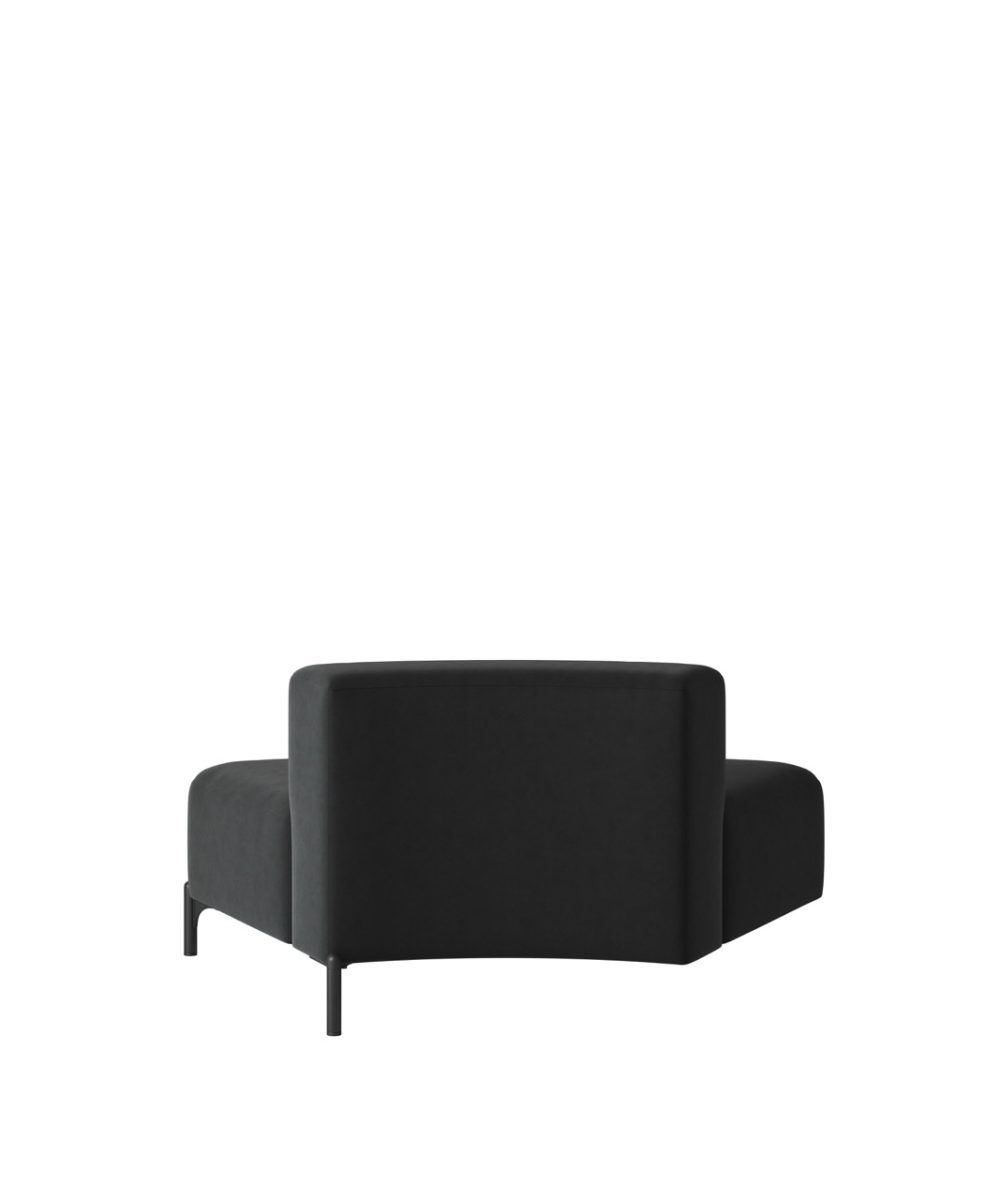 OCEE&FOUR – Soft Seating – FourPeople Modules – Convex - Low Back - End Module - Packshot Image 4 Large