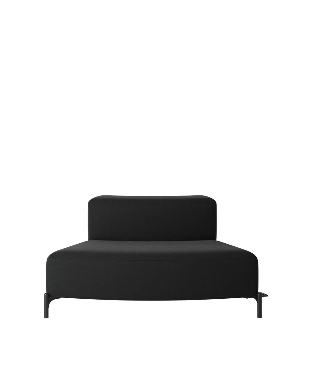 OCEE&FOUR – Soft Seating – FourPeople Modules – Convex - Low Back - Start Module - Packshot Image 4 Large