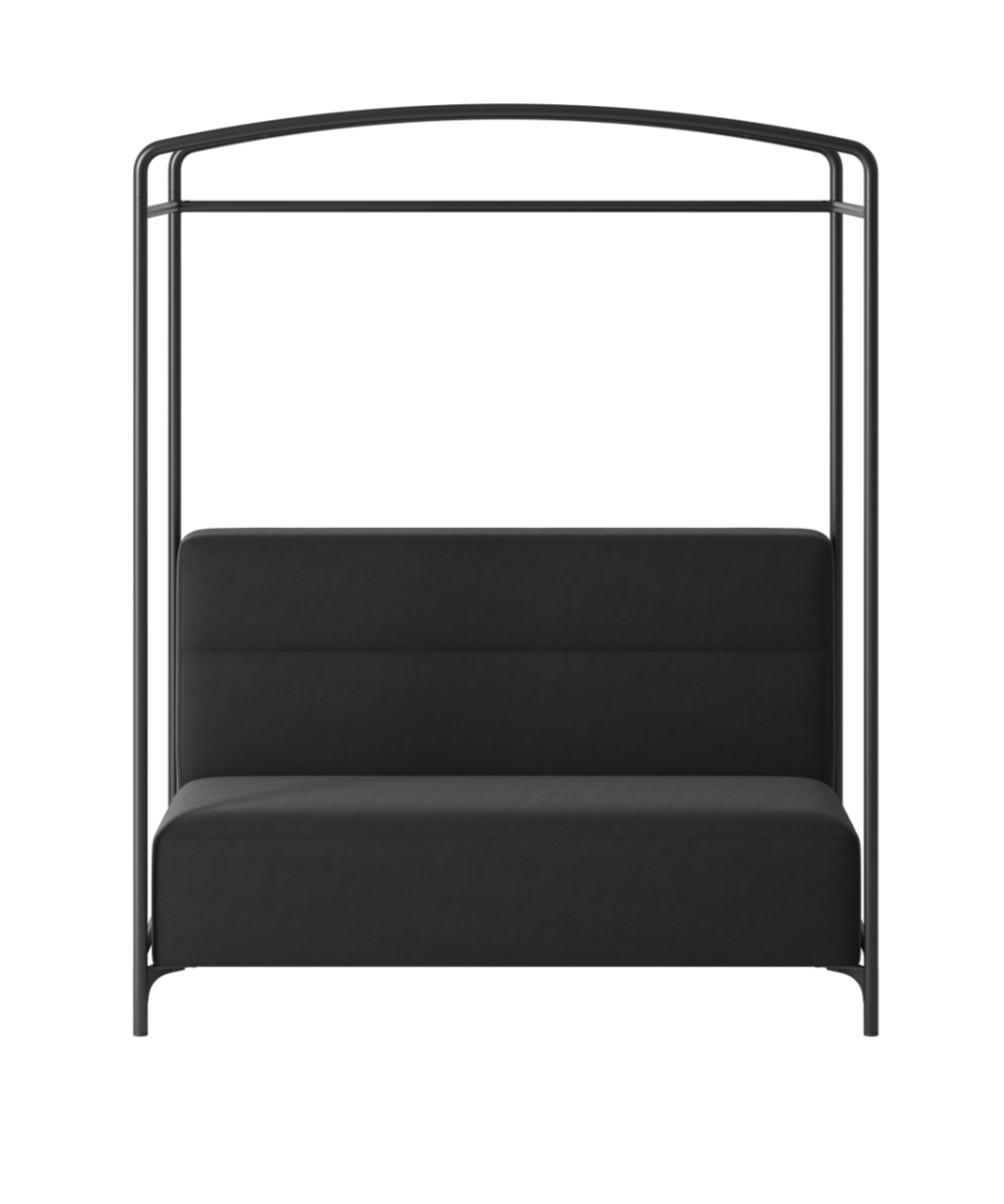 OCEE&FOUR – Soft Seating – FourPeople Sofa Hut – 2 Seater - L1456 W900 H1825 - High Back - Back Panel - Frame - Packshot Image 3 Large