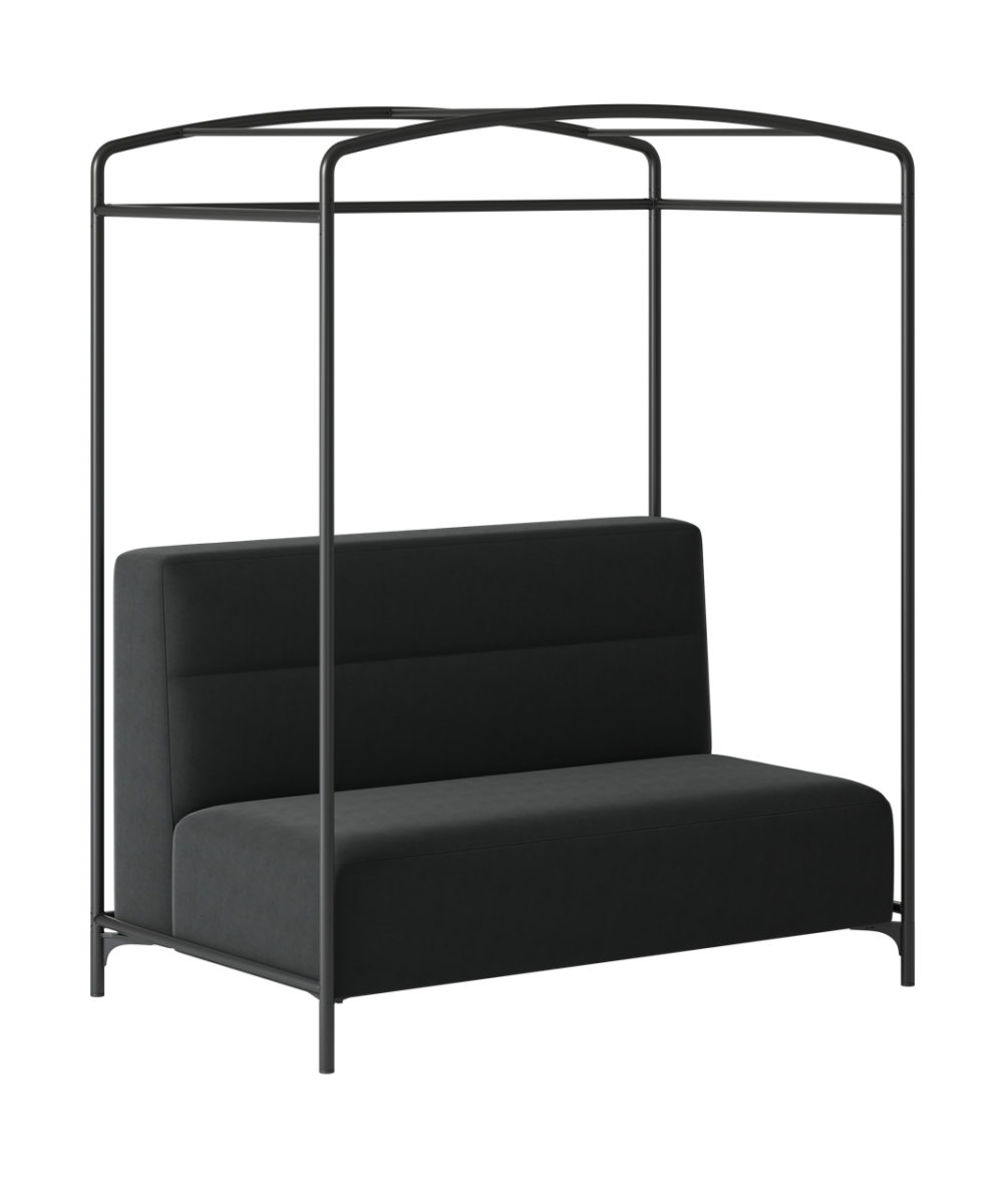 OCEE&FOUR – Soft Seating – FourPeople Sofa Hut – 2 Seater - L1456 W900 H1825 - High Back - Back Panel - Frame - Packshot Image 4 Large