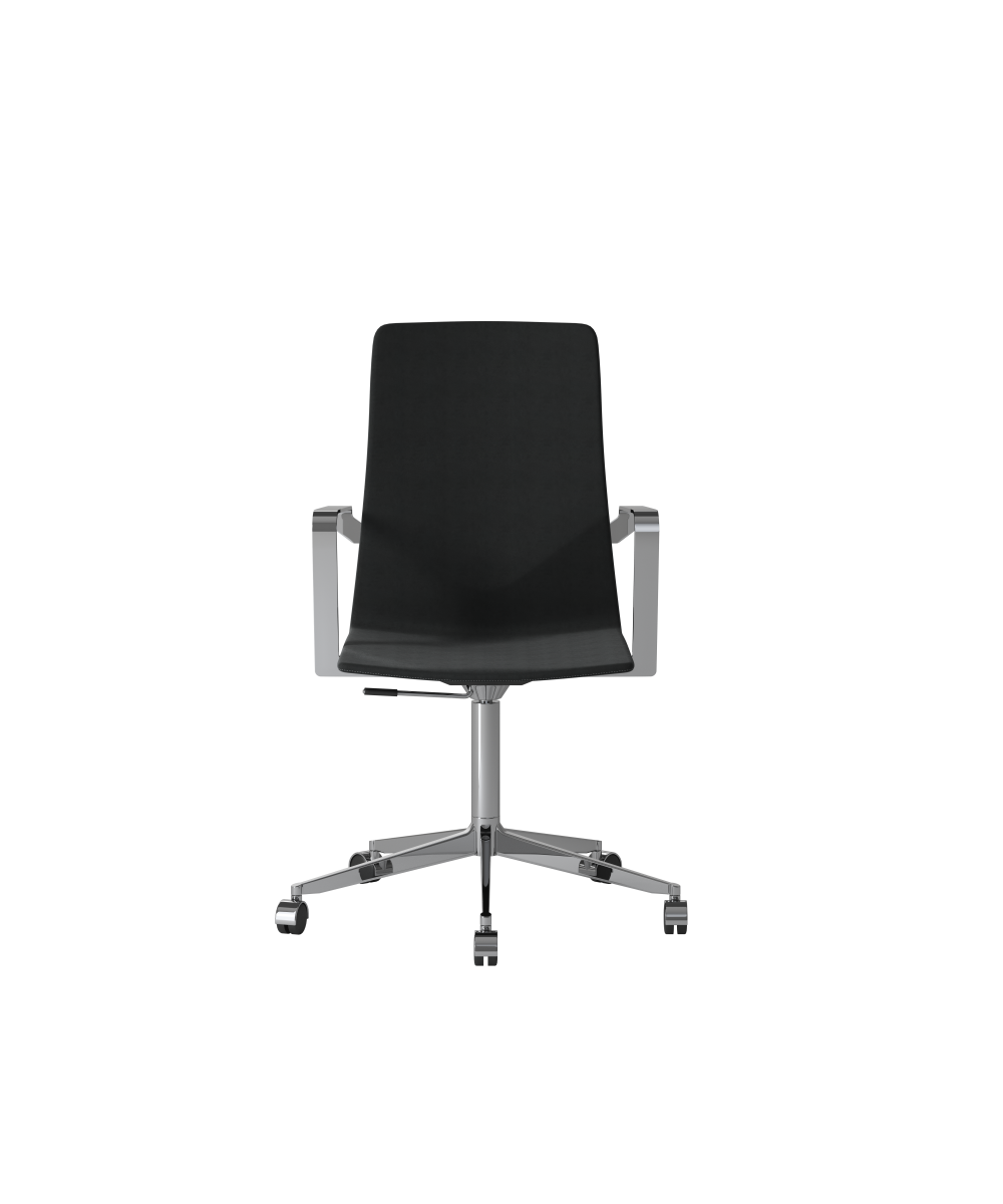 OCEE_FOUR – Chairs – FourCast 2 XL_XL Plus – Plastic shell - Fully Upholstered - Aluminium Frame - Castors - Gas lift - Packshot Image 1