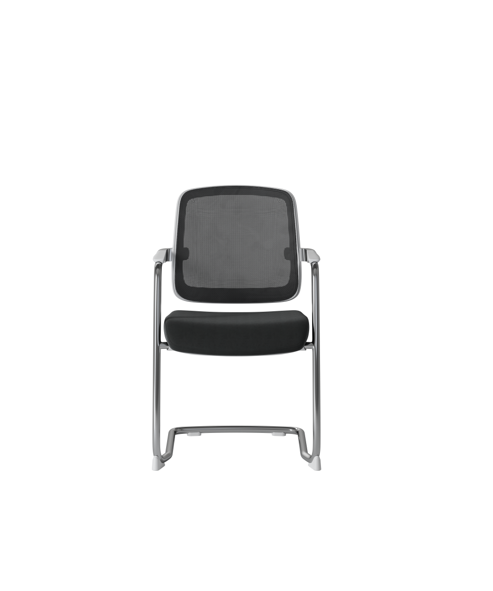 Ocee Design - abm3w - Mesh white cantilever chair 1